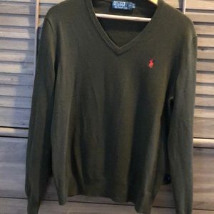 Nwot polo cardigan. . V neck Green olive colour